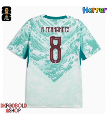 Portugal Bruno Fernandes #8 Udebanetrøje VM 2026 Kort ærmer